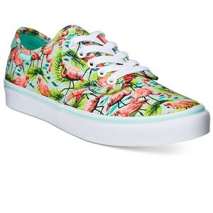 flamingo print vans